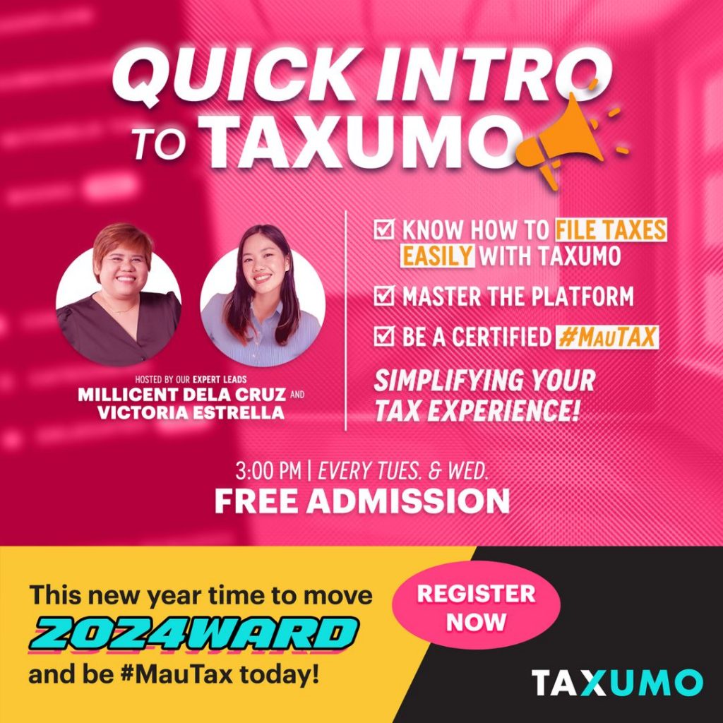 Intro to Taxumo: Understanding your COR with your BIR RDO, Tax filing using Taxumo