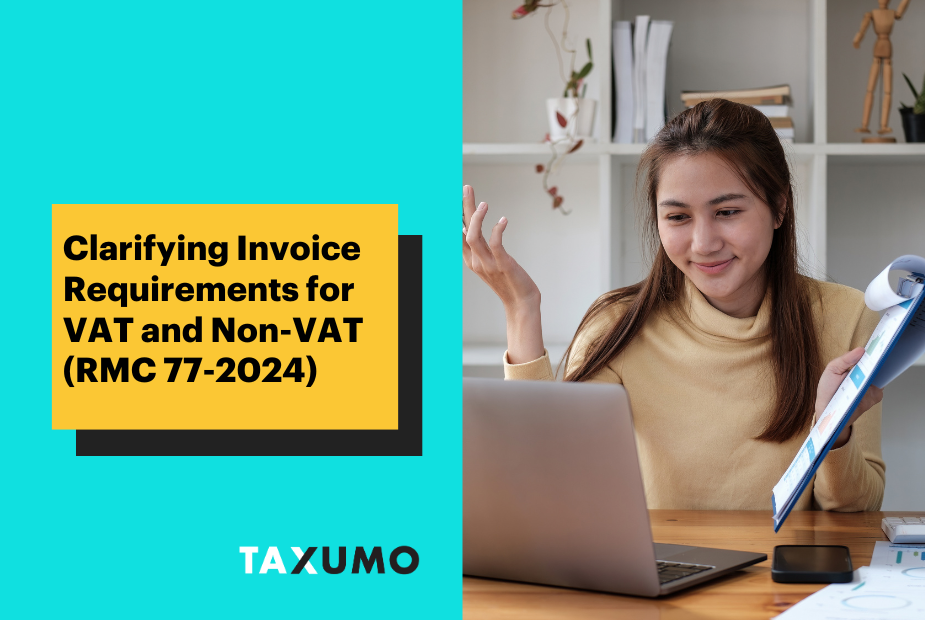 Clarifying Invoice Requirements for VAT and Non-VAT (RMC 77-2024)