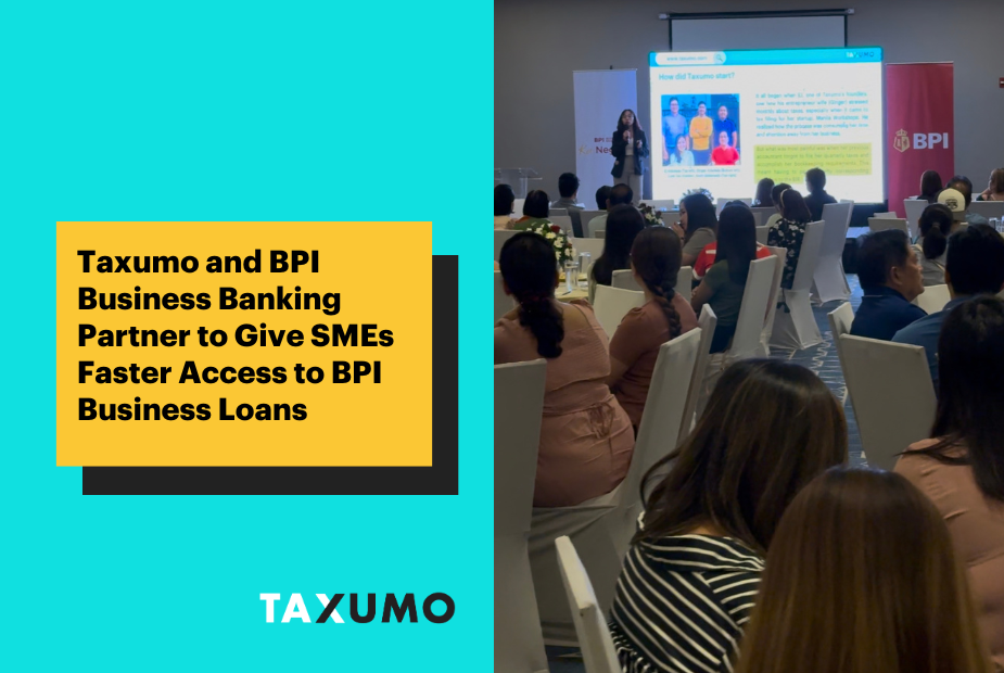 Taxumo and BPI Business Banking Partner to Give SMEs Faster Access to BPI Business Loans