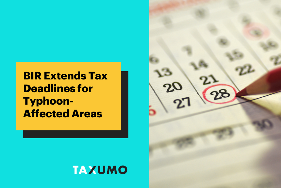 BIR Extends Tax Deadlines for Typhoon-Affected Areas